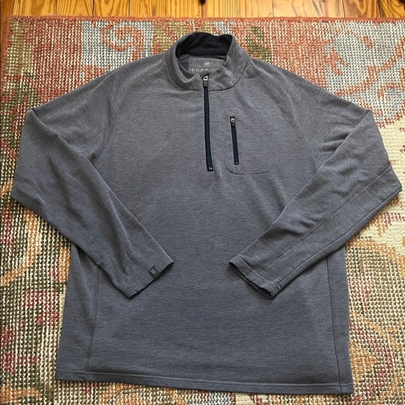 Free Fly Apparel Other - Free Fly Performance Quarter Zip Pullover Gray/Blue Size M